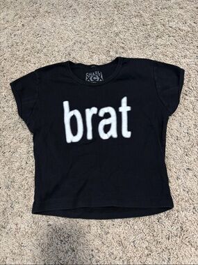 Official Charli XCX Merch from Brat/Sweat Tour Denver October 11, 2024 Crop Top
